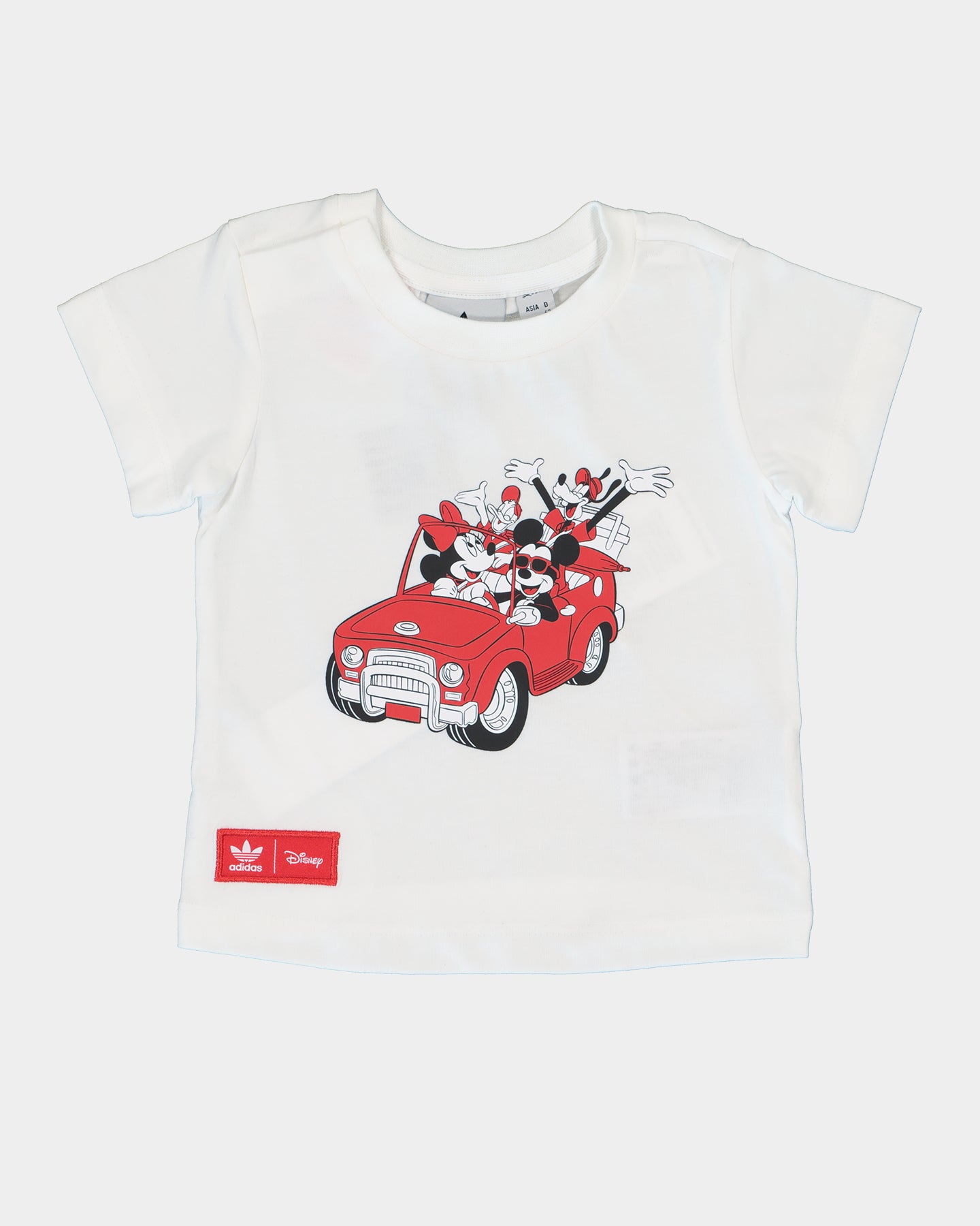 Adidas Kids' Disney Mickey and Friends Shorts & T-Shirt Set - White | Cute Matching Outfit for Boys & Girls | Perfect for Playdates, Birthday Parties & Disney Trips