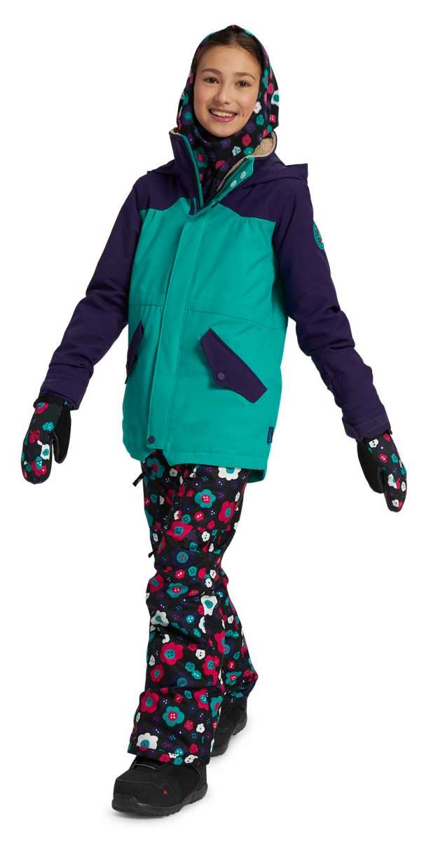 Burton Junior's Shortleaf Shell Jacket 2021 - Waterproof & Lightweight Kids Outdoor Jacket for Hiking, Skiing & Snowboarding