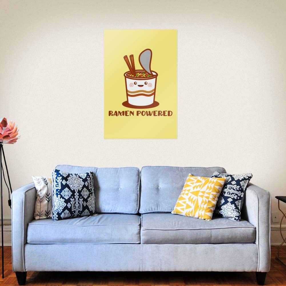 GRAPHICS & MORE Ramen Powered Noodle Soup Chopsticks - Fun Kitchen & Office Decor for Asian Food Lovers, Home Business Gift Idea