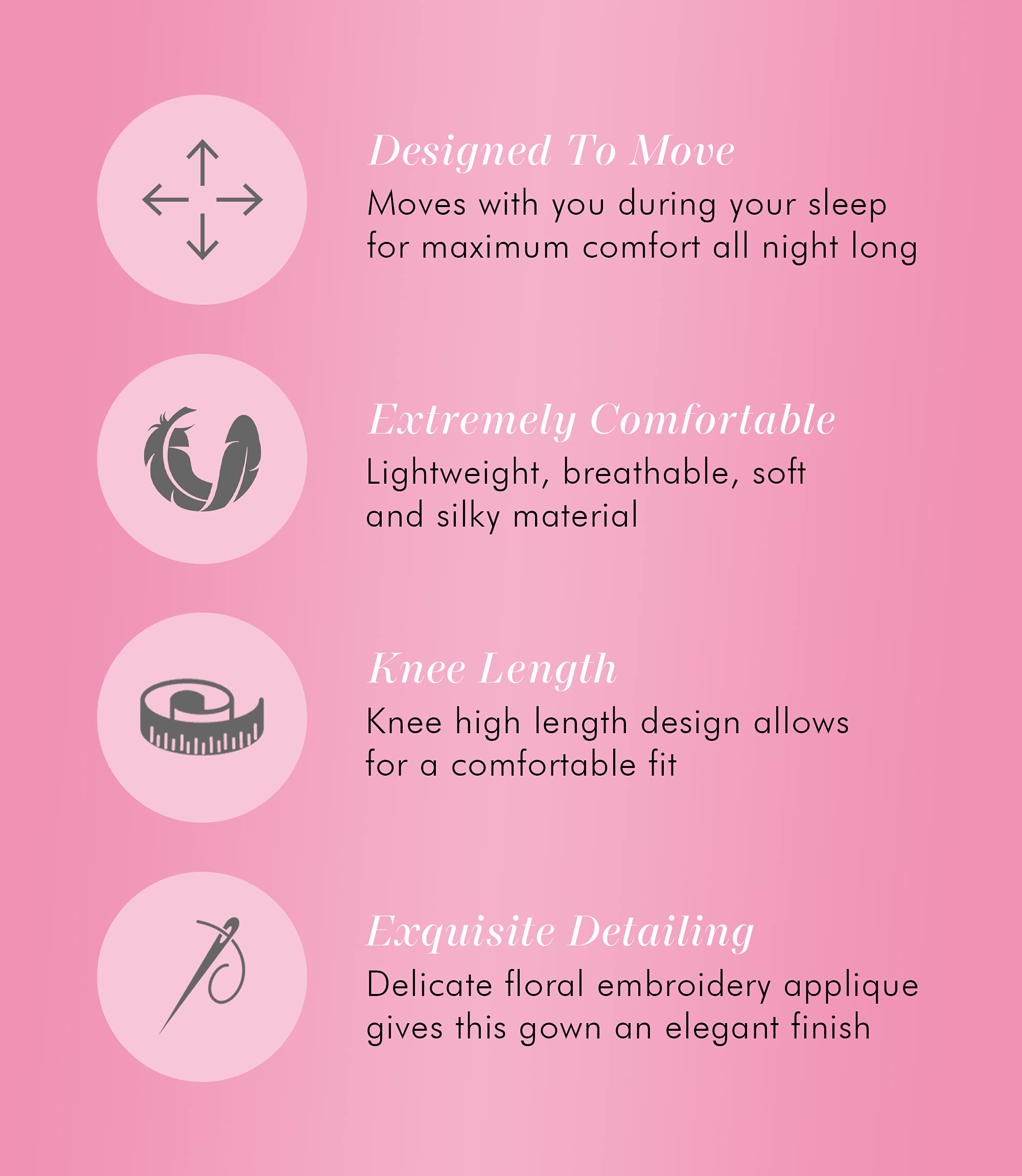 Exquisite Form 30109 Women's Comfortable Nylon Tricot Flutter Sleeve Knee-Length Nightgown - Perfect for Relaxing at Home & Sleeping