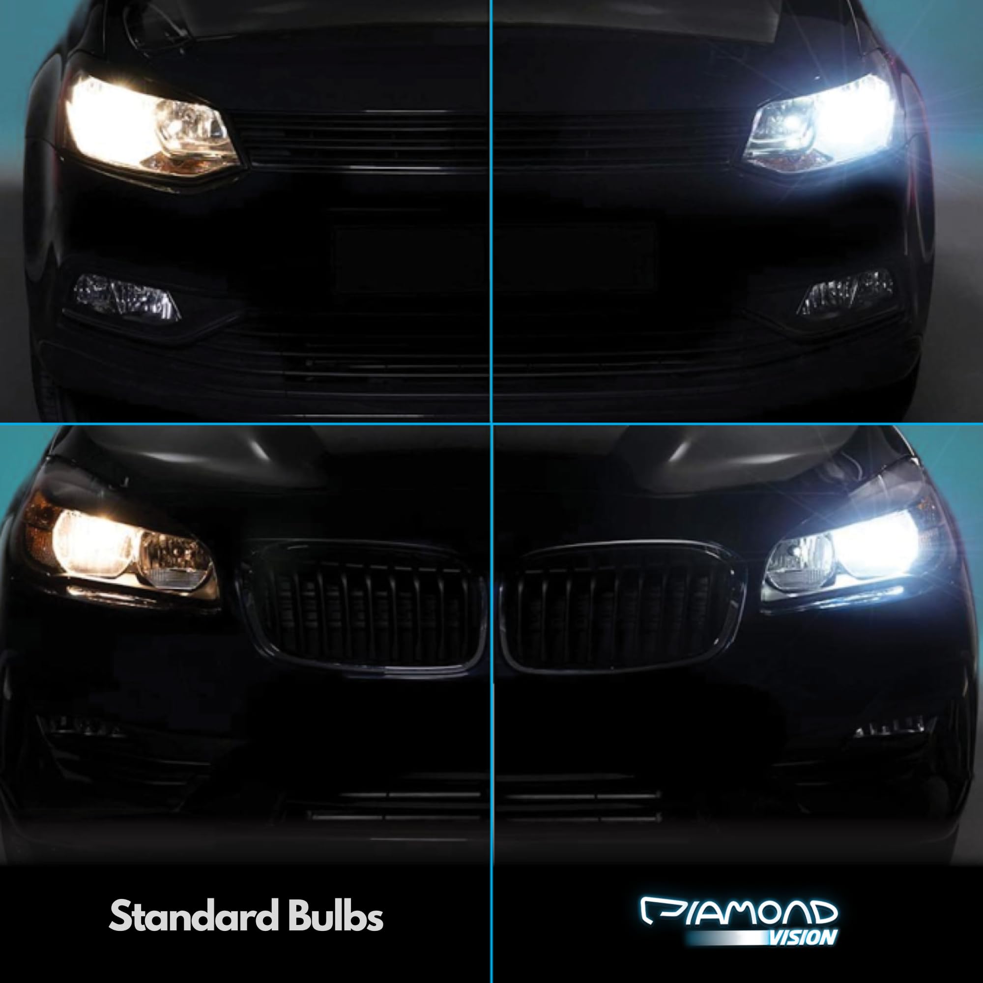 Diamond Vision H7 12V 55W Xenon Halogen Headlights - 8500K White for Cars