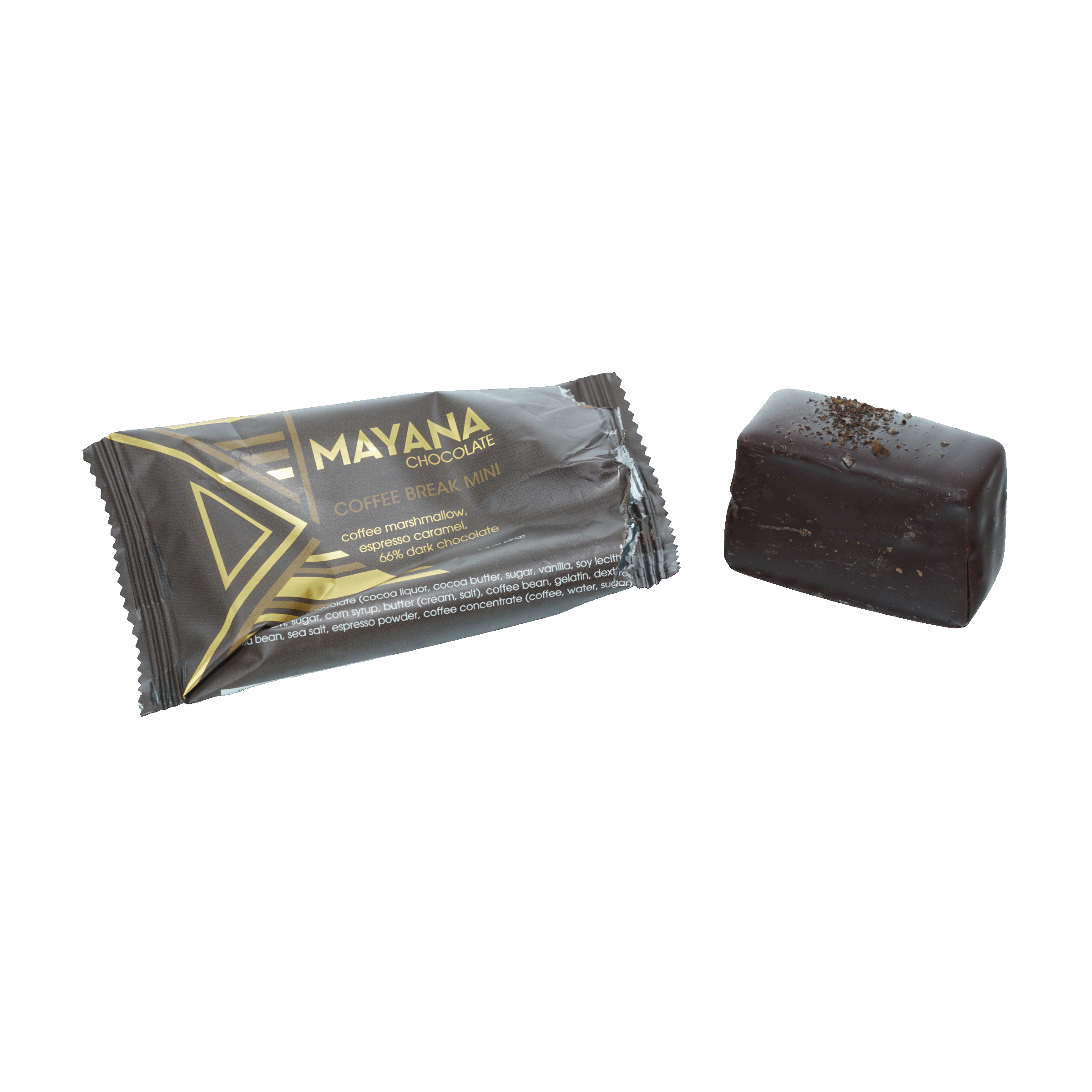 Mayana Chocolate Mini Coffee Break Bar - Premium Dark Chocolate Snack for Coffee Lovers, Perfect for Office Breaks & Gift Giving