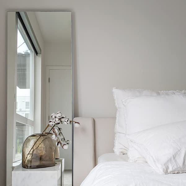 ZEEK 65x22 Inch Full Length LED Backlit Mirror - Wall Mounted Dressing Mirror for Bedroom, Vanity & Closet - Modern Illuminated Makeup Mirror with Adjustable Brightness for Home Decor and Selfie Lighting