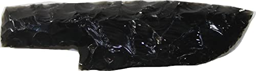 Small Obsidian Ornamental Knife Blade #3927 - Mountain Man Knife for Collectors & Outdoor Enthusiasts | Perfect for Display, Bushcraft & Survival Gear