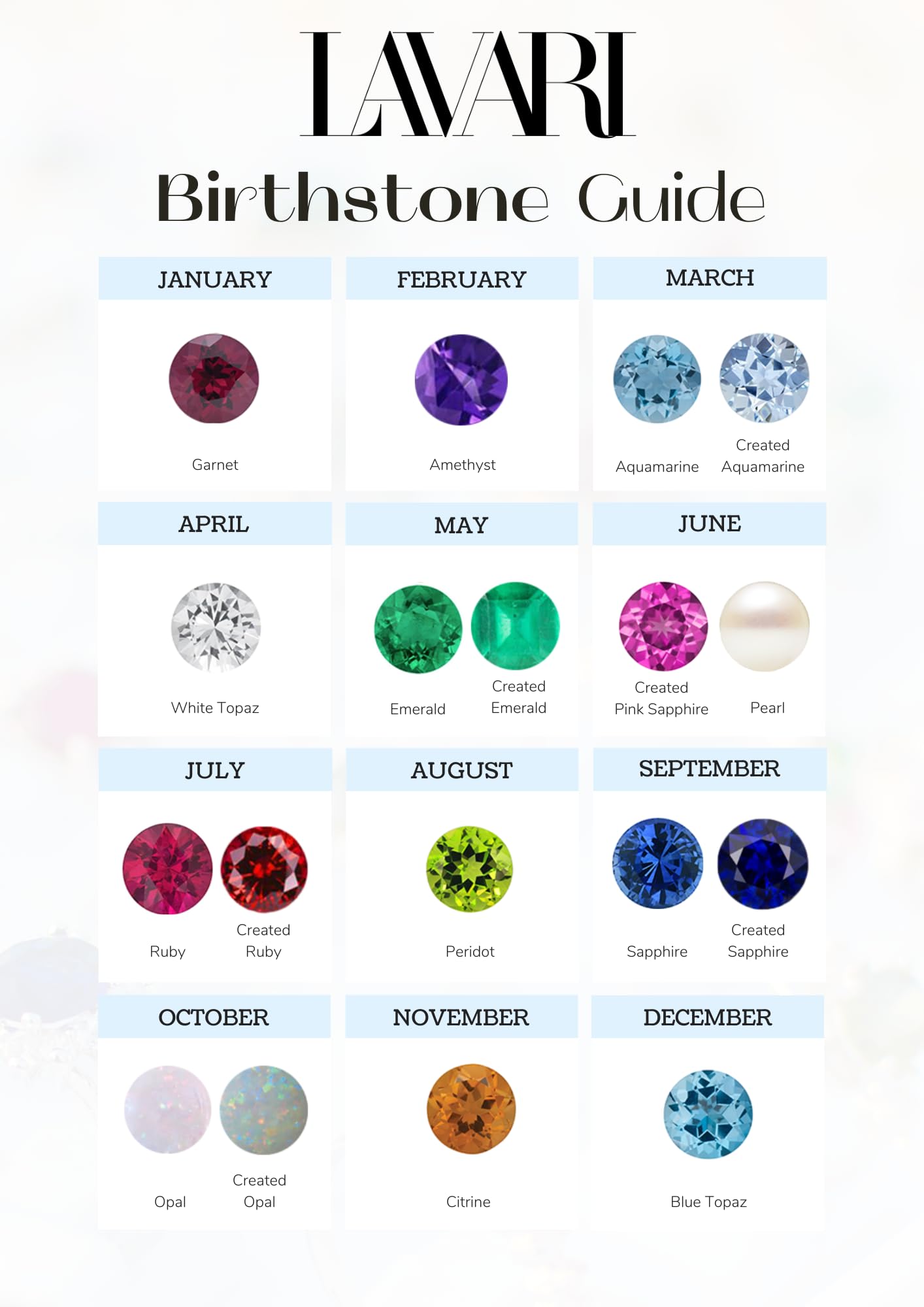 Natural Gemstone Round Stud Earrings for Women - 14k Yellow/White Gold, 5mm Push Back, Birthstone Jewelry by Lavari Jewelers | Perfect Gift for Birthday, Anniversary & Everyday Wear