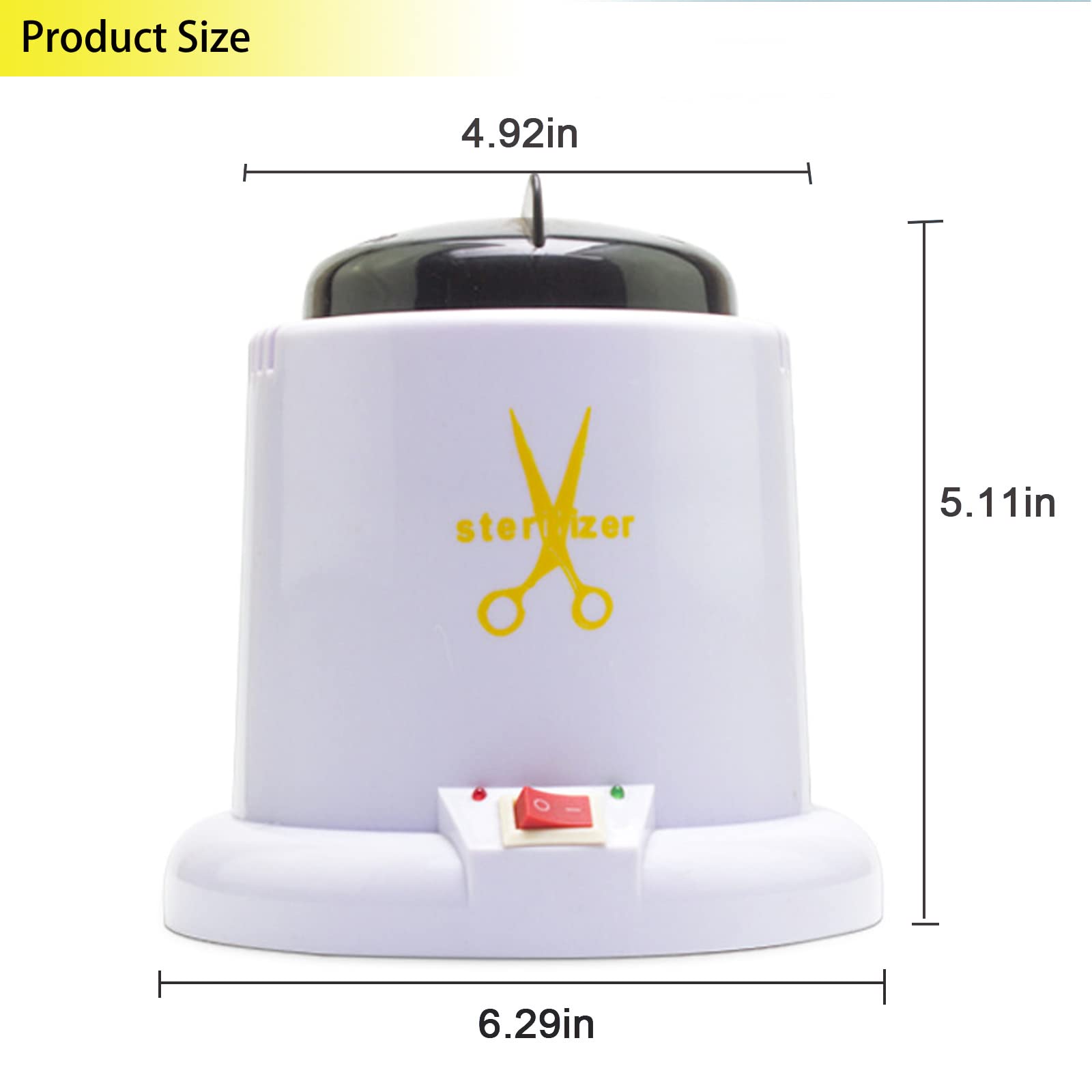 Professional Nail Tool Sterilizer - High Temperature UV Sanitizer for Salon Tools, Manicure Tweezers, Scissors & Lash Equipment (White) | Perfect for Nail Salons, Home Use & Beauty Professionals