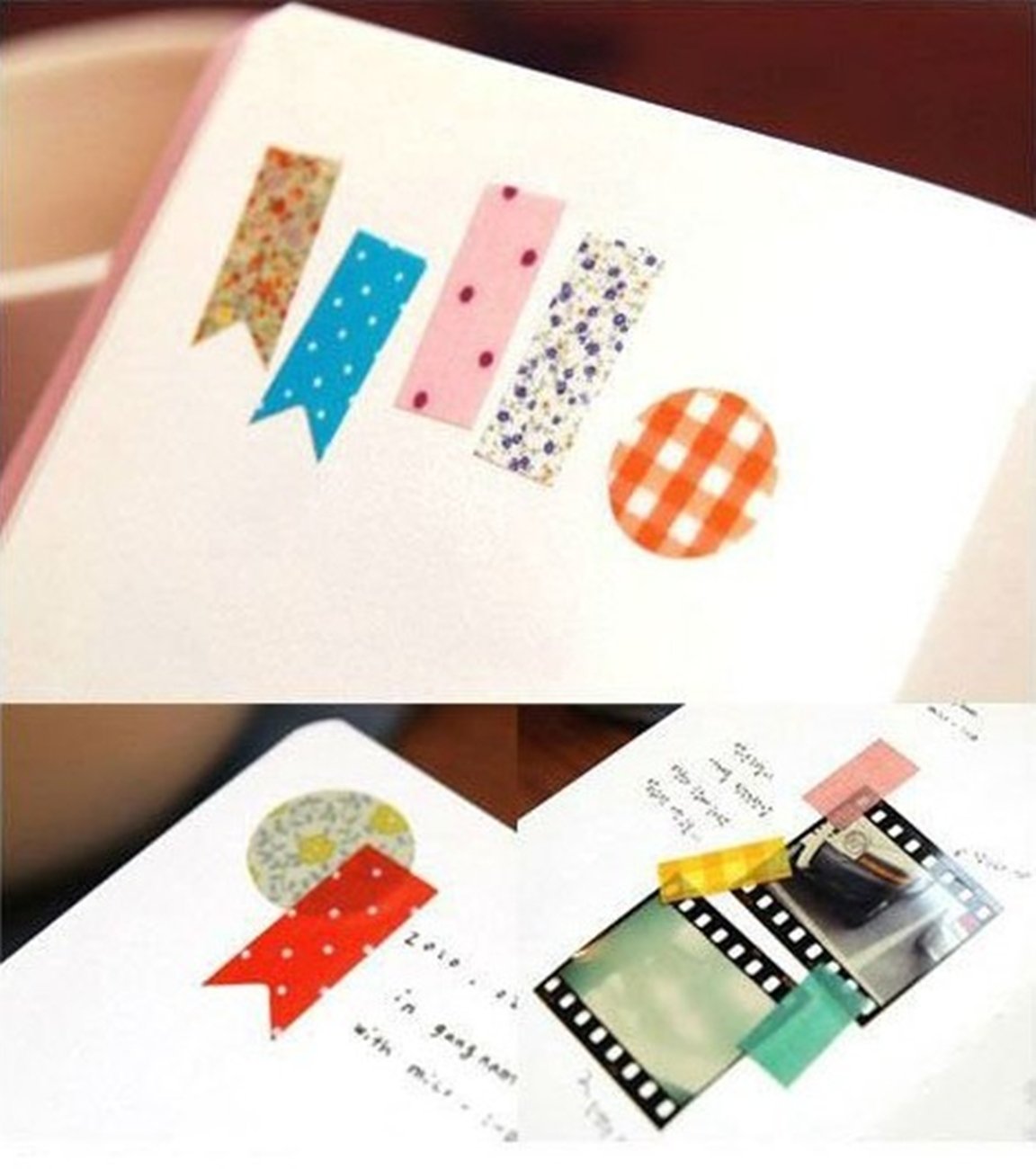 Wrapables Decorative Pattern Masking Stickers Set - 130 Planner Stickers (4 Sheets) for Bullet Journal, Scrapbooking & DIY Crafts