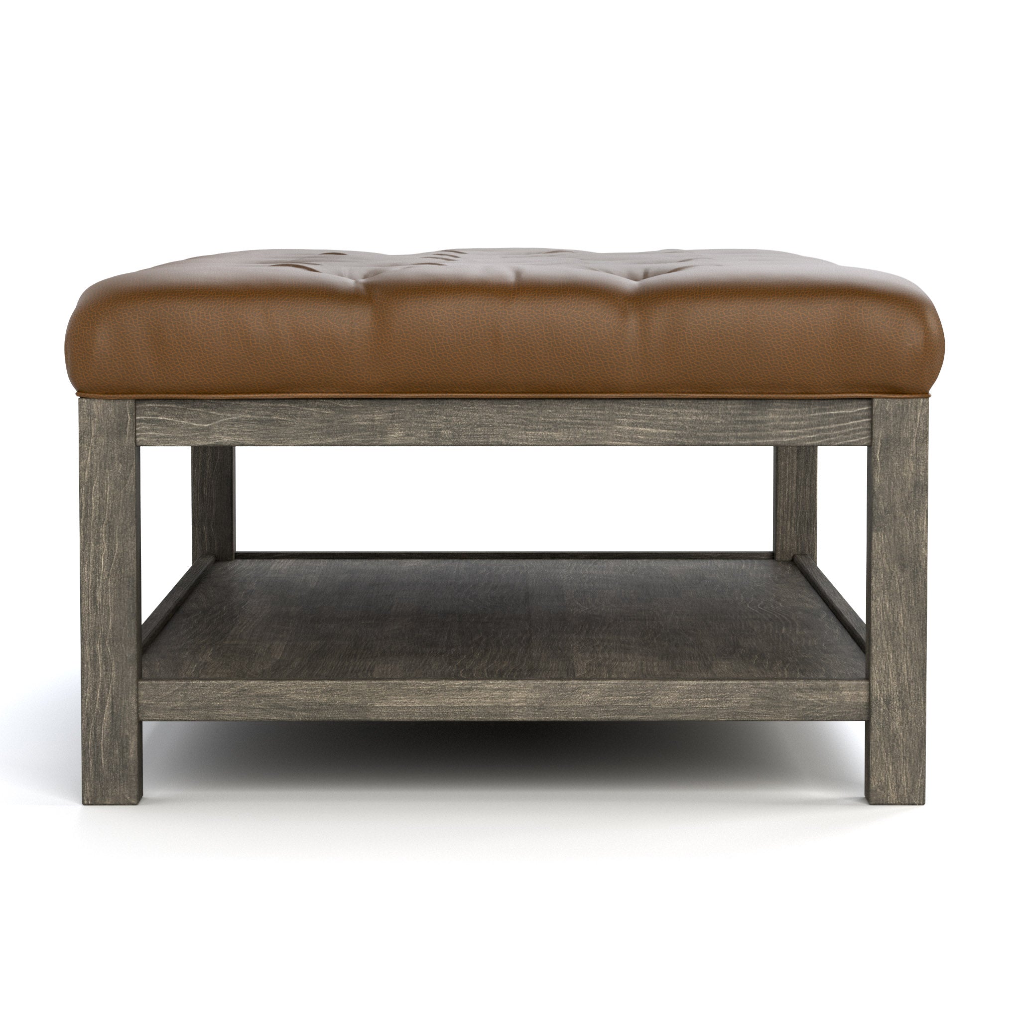 Origins Tufted Diamond Cocktail Ottoman - Stylish Footrest & Extra Seating for Living Room, Bedroom or Lounge - Perfect Home Decor Accent Piece