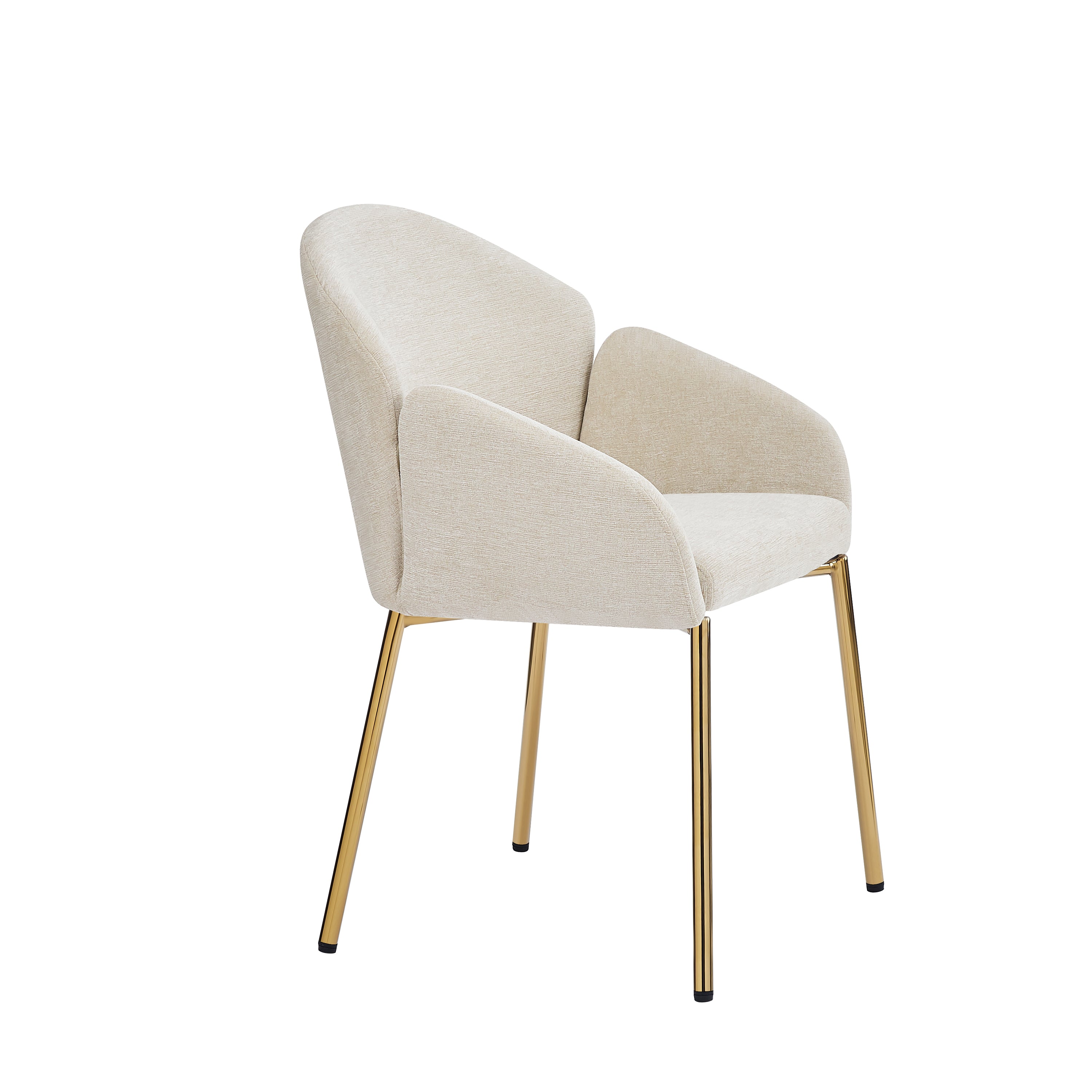 Modern Dining Chairs Set of 2 - Comfortable Kitchen Chairs with Sturdy Metal Frame - Perfect for Dining Room, Kitchen, Breakfast Nook & Small Spaces