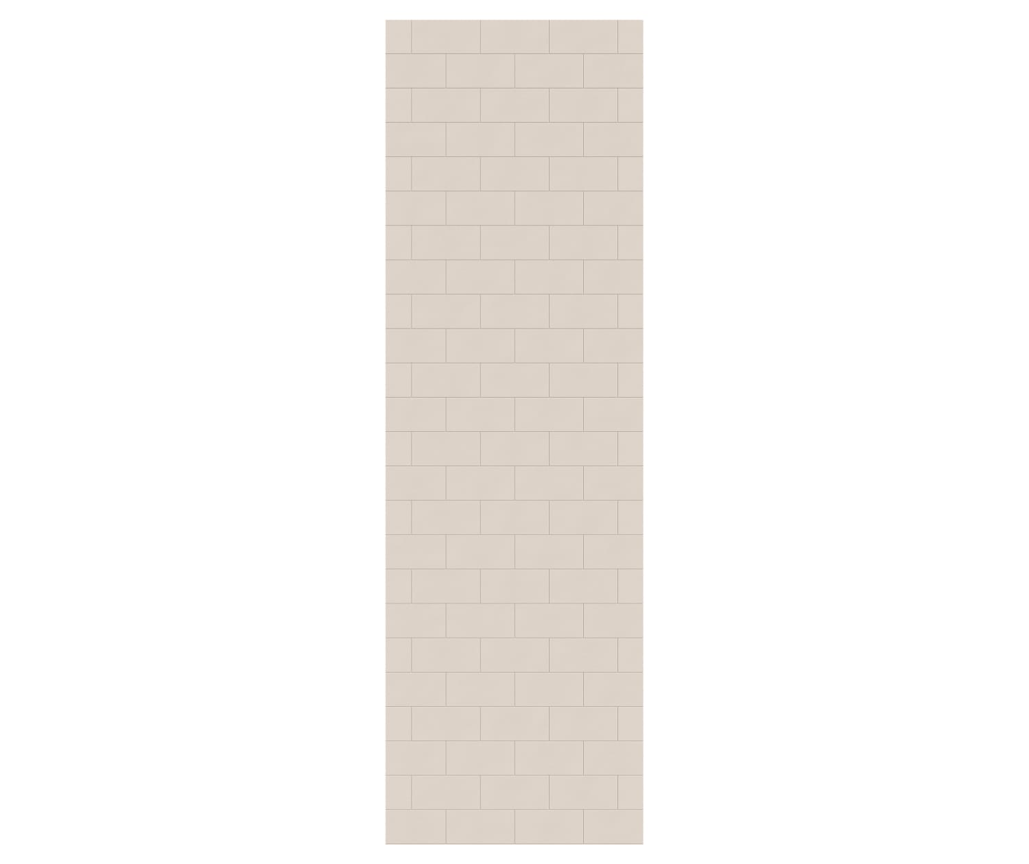 32 x 96 Swanstone Metro Subway Tile Glue-Up Bathtub and Shower Single Wall Panel - Waterproof Bathroom Wall Panel for Easy DIY Installation, Perfect for Bathroom Renovation and Shower Surrounds