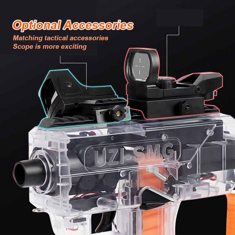 Electric UZI SMG Foam Dart Blaster Toy Gun - High Performance Nerf Style Blaster for Outdoor Games, Team Battles & Backyard Fun - Perfect for Kids, Teens & Adults