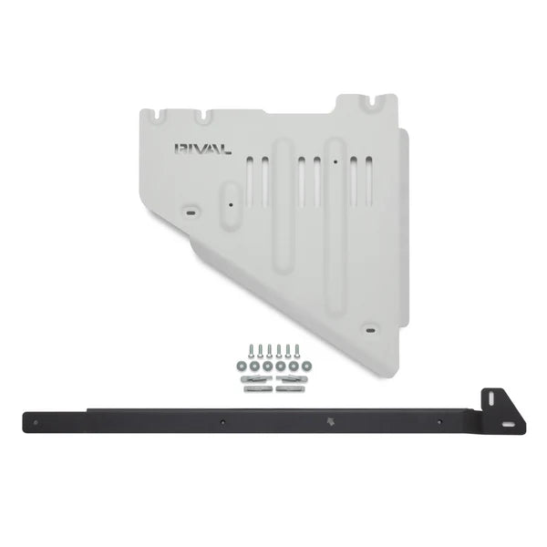 RIVAL 4X4 Heavy Duty Aluminum Transfer Case Skid Plate for 2024+ Toyota Land Cruiser 250 & Lexus GX 550 - Off-Road Protection for Rock Crawling & Trail Adventures
