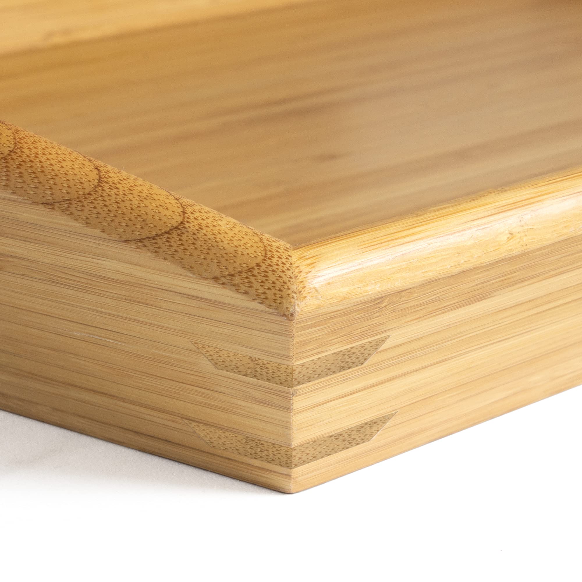 Totally Bamboo Butler's Serving Tray with Handles - 23
