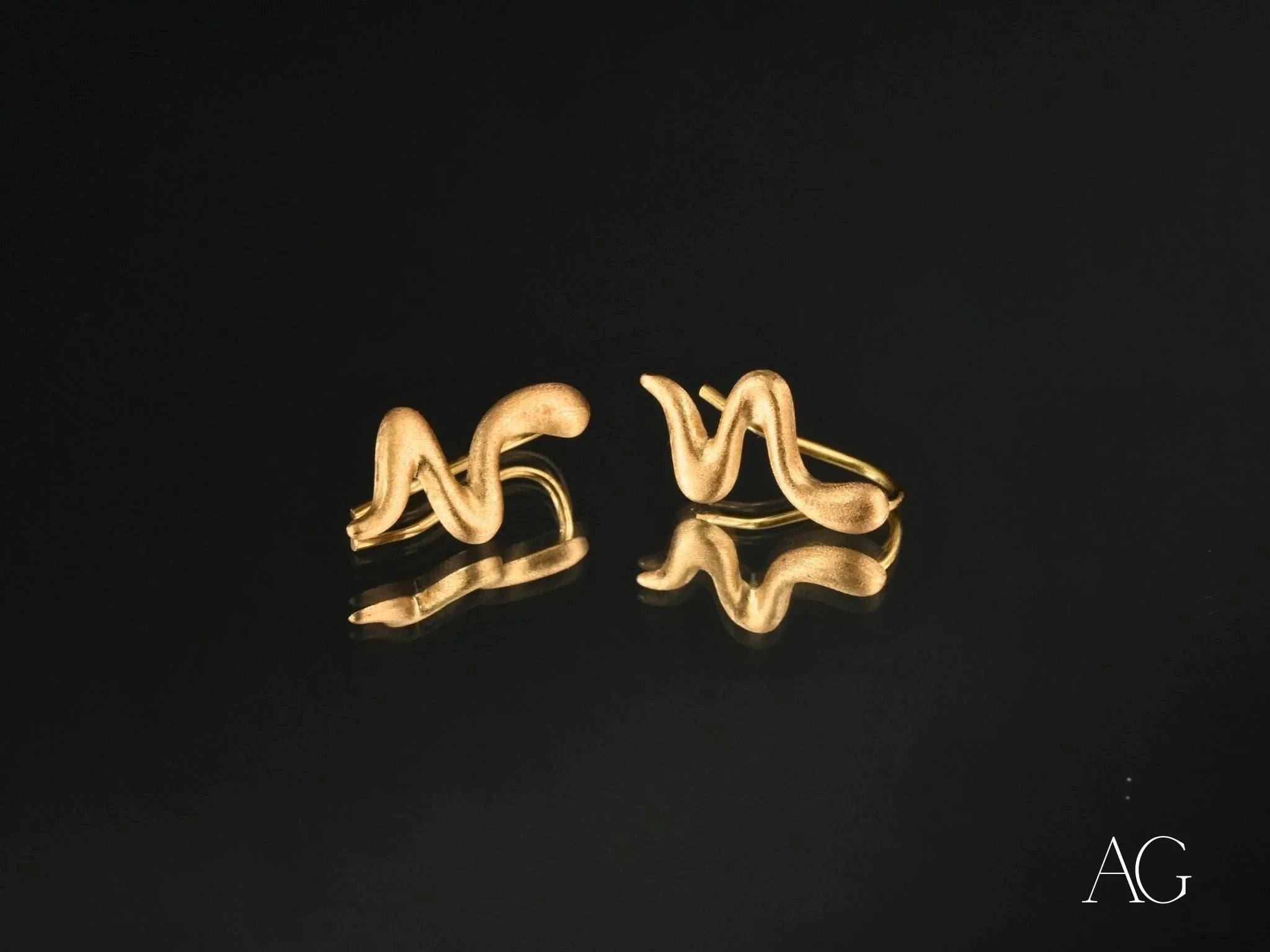 Trendy Wavy Earrings for Women - Unique Modern Dangle Drop Earrings for Casual & Party Wear | Perfect Gift for Her