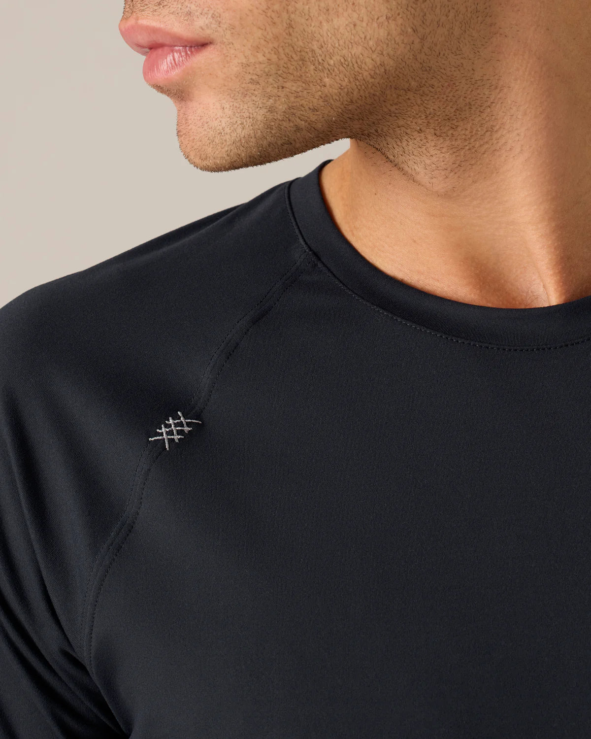 Rhone Men's Reign Trim Fit T-Shirt - Moisture Wicking, Breathable & Lightweight Workout Shirt for Gym, Running & Training - Black