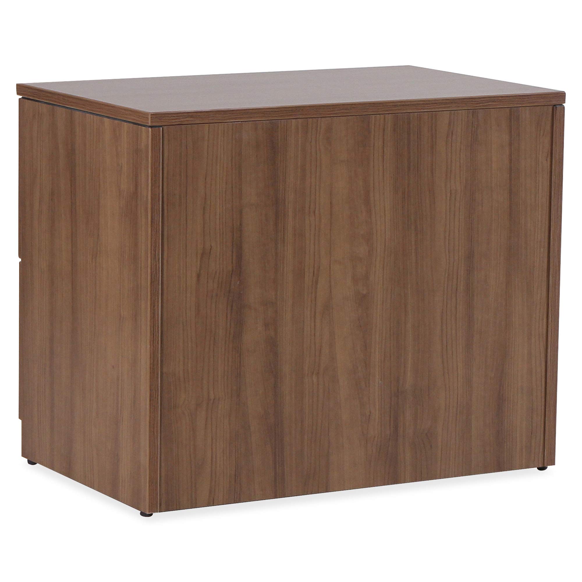 Lorell Essentials Series Walnut Laminate Lateral File Cabinet - Stylish Office Storage Solution for Documents & Files