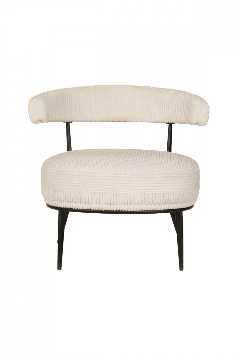 Britta Accent Chair in Cream - Modern Upholstered Lounge Chair for Living Room, Bedroom & Office Decor