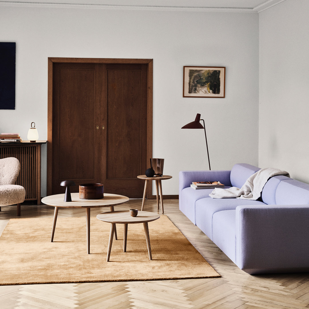Develius Model D 3-Seater Sofa - Modern Comfortable Couch for Living Room, Lounge & Office - Soft Fabric Upholstery with Sturdy Wooden Frame