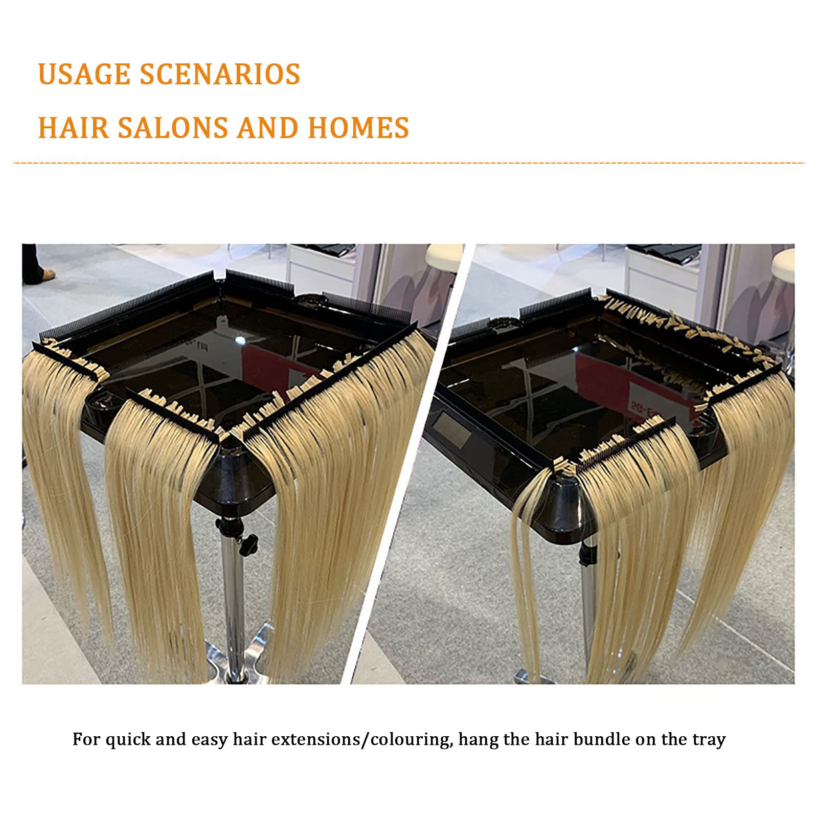 Professional Salon Tray Cart with Wheels - Adjustable Height Aluminum Wig & Hair Extension Trolley for Hairstylists - Perfect for Salon Services, Home Use & Mobile Styling