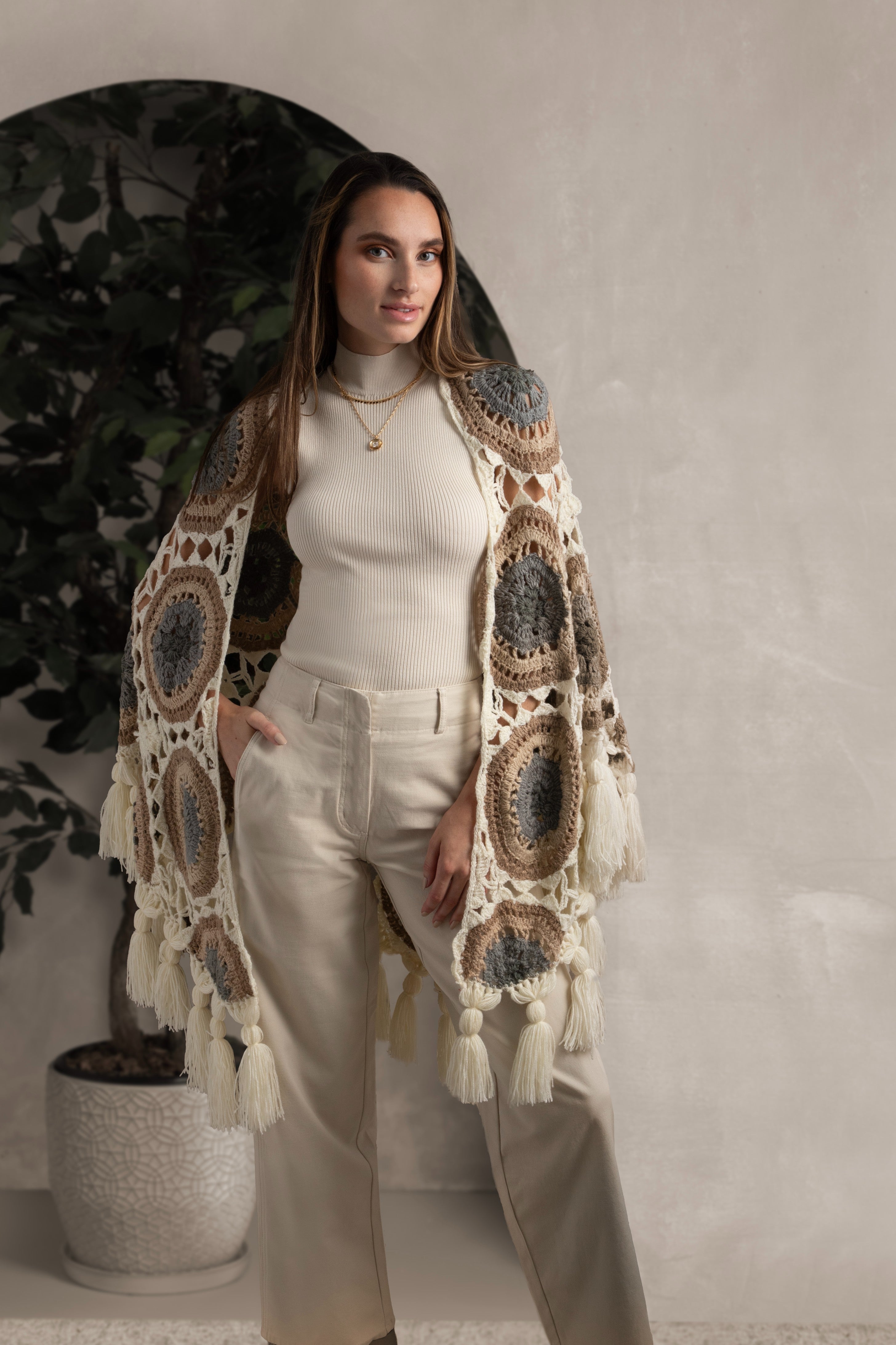 Handmade Crocheted Sunshine Shawl - Soft & Lightweight Wrap for Women - Perfect for Beach, Weddings & Cozy Evenings