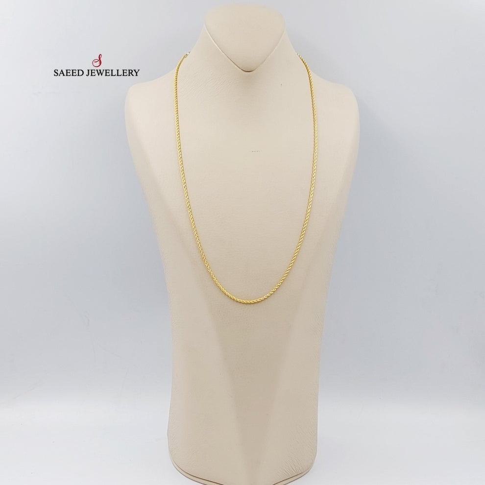 2.5mm Rope Chain Necklace 60cm (24 Inches) - Durable Stainless Steel Jewelry for Men & Women - Perfect for Casual Wear, Layering, and Gifts