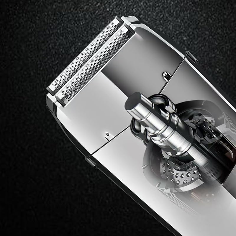 Premium Waterproof 2-in-1 Electric Razor & Beard Trimmer for Men - Rechargeable Foil Shaver with Bald Shaving Feature | Perfect for Travel, Gym & Daily Grooming Routine