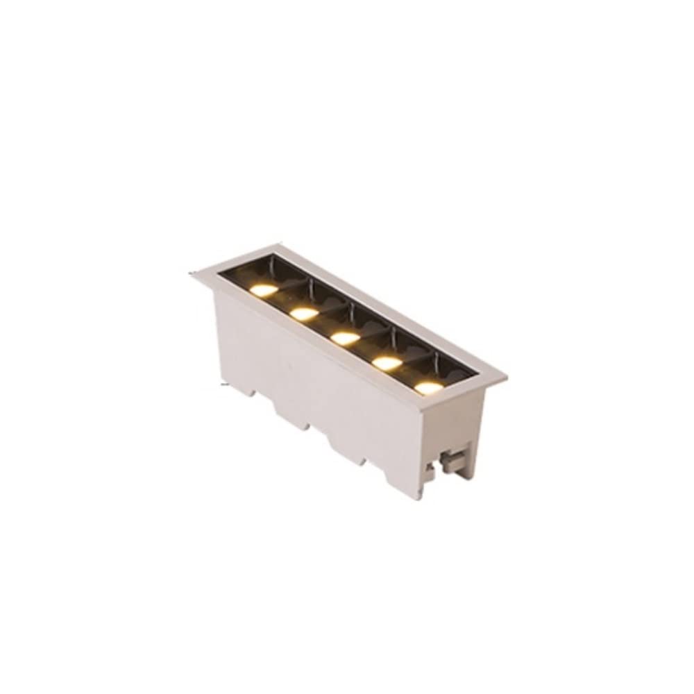 TISVY 5W LED Recessed Ground Lights IP45 Waterproof Indoor/Outdoor Strip Lighting for Garden, Lawn, Pond, Pathway, Steps, Deck & Garage - Perfect for Landscape, Patio & Driveway Illumination