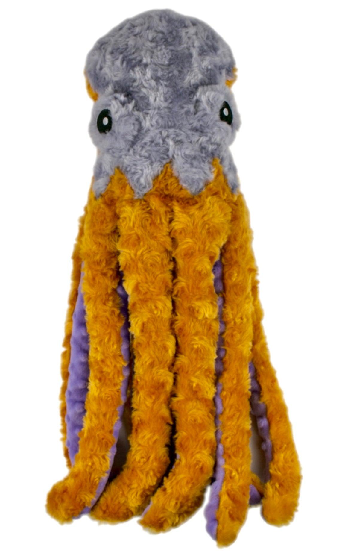 Soft Plush Octopus Squeaker Toy for Dogs - Cute Interactive Chew Toy with Squeaker for Puppies & Small Dogs - Perfect for Playtime, Training & Cuddling