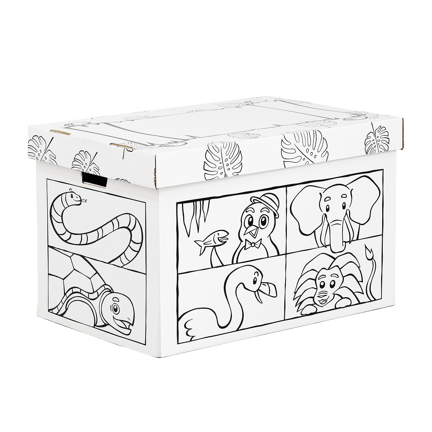 Bankers Box At Play Colorful Animal Toy Storage Box - Organize Kids' Toys, Books & Crafts for Playrooms & Bedrooms