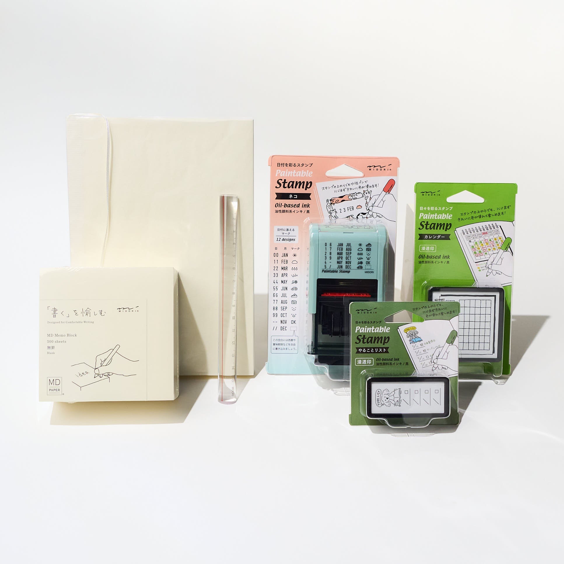 Midori Best Seller Bundle - Premium Japanese Stationery Set for Writing, Journaling & Scrapbooking - Perfect for Office, School & Creative Projects