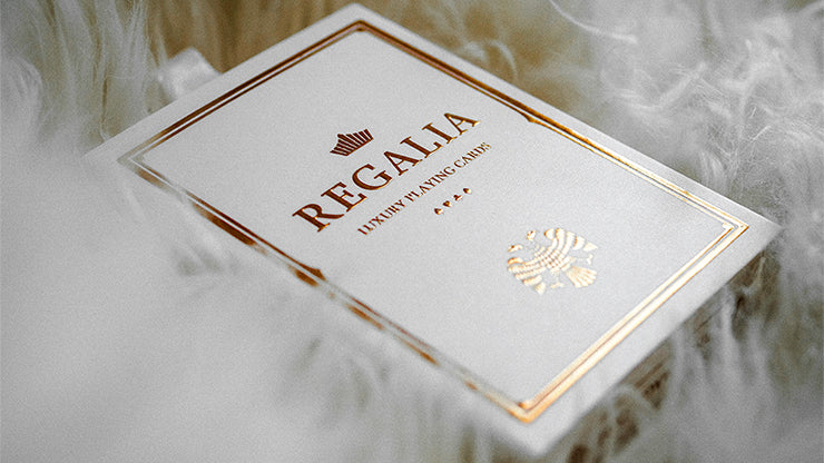 Regalia White Playing Cards by Shin Lim – Premium Magic Trick & Cardistry Deck for Performers & Collectors – Perfect for Close-up Magic, Card Flourishes, and Gifts