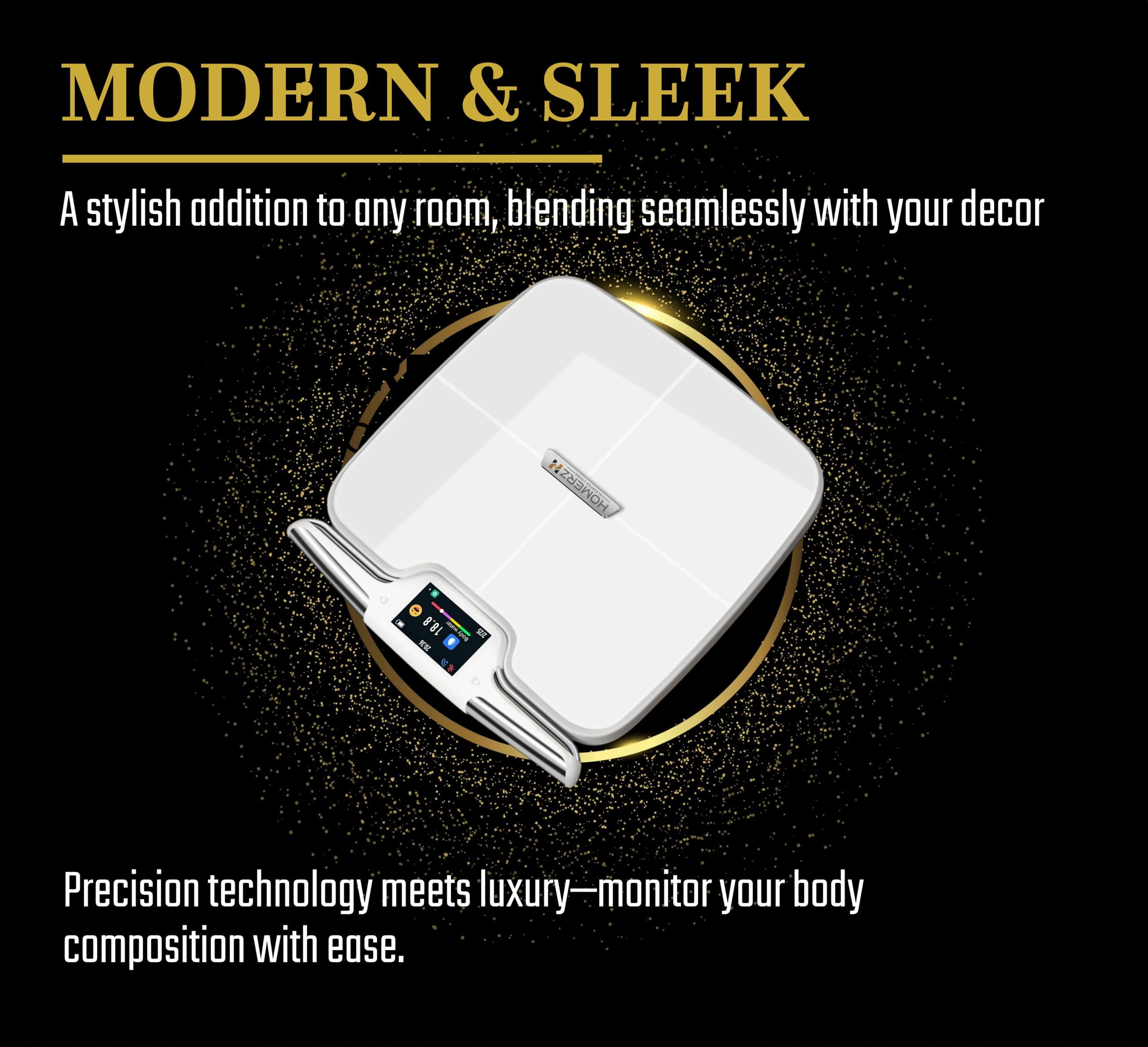 Smart Scale Pro - 8-Electrode Digital Body Fat Scale with Dual Frequency Technology, Measures 56 Body Metrics (BMI, Muscle Mass, etc.), WiFi/Bluetooth Sync, FSA/HSA Eligible - Perfect for Home Gym, Weight Loss Tracking & Health Monitoring (White)