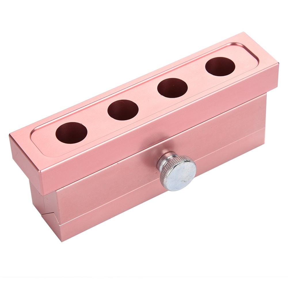 12.1 Dual Use Lipstick & DIY Lip Balm Maker Kit - 2/4/6 Cavity Rose Gold Aluminum Alloy Beauty Tool for Homemade Cosmetics (4 Holes) - Perfect for DIY Beauty, Home Spa & Gift Making