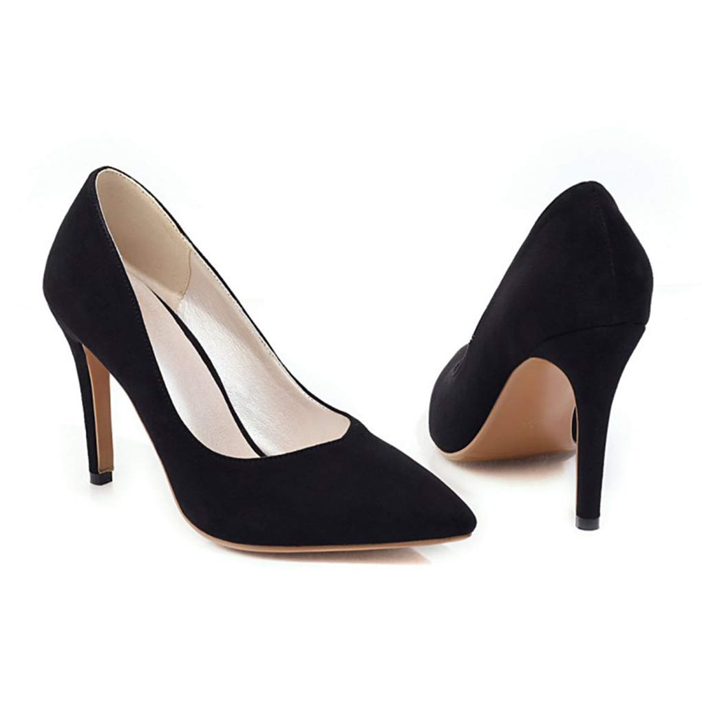 DEERBUNNY Women's IN3 Suede Heels - Classic Pointed Toe High Heel Pumps for Party, Wedding & Office | Comfortable Dress Shoes for Women