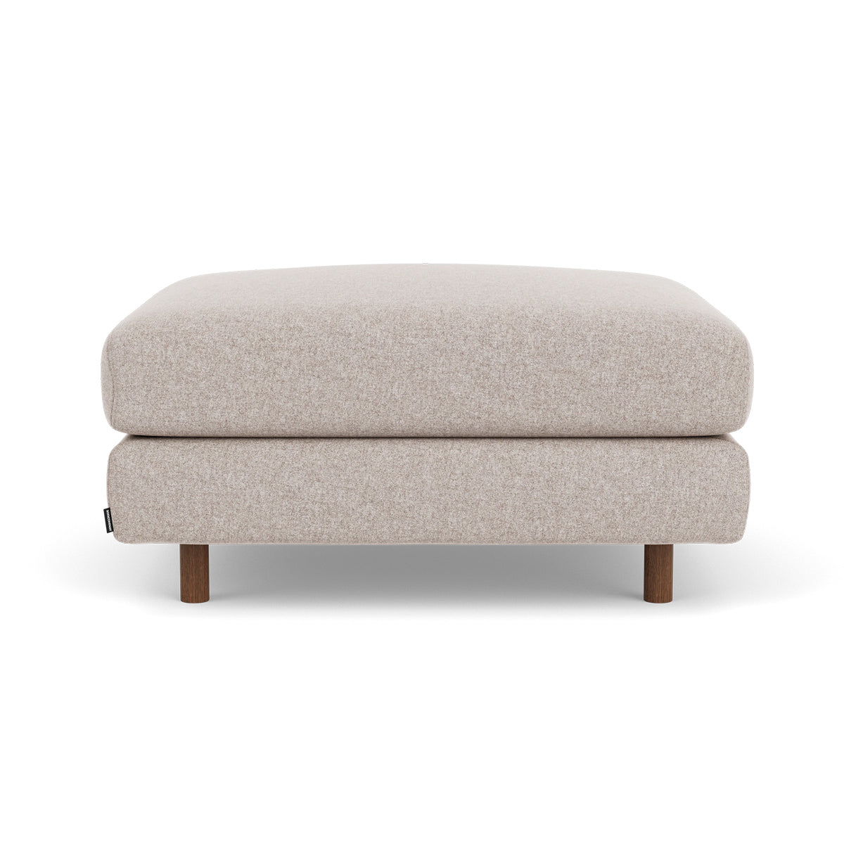 Dylan Fabric Ottoman - Soft and Stylish Footrest, Storage Bench, Living Room Accent Piece - Perfect for Small Spaces, Bedroom, or Lounge Area