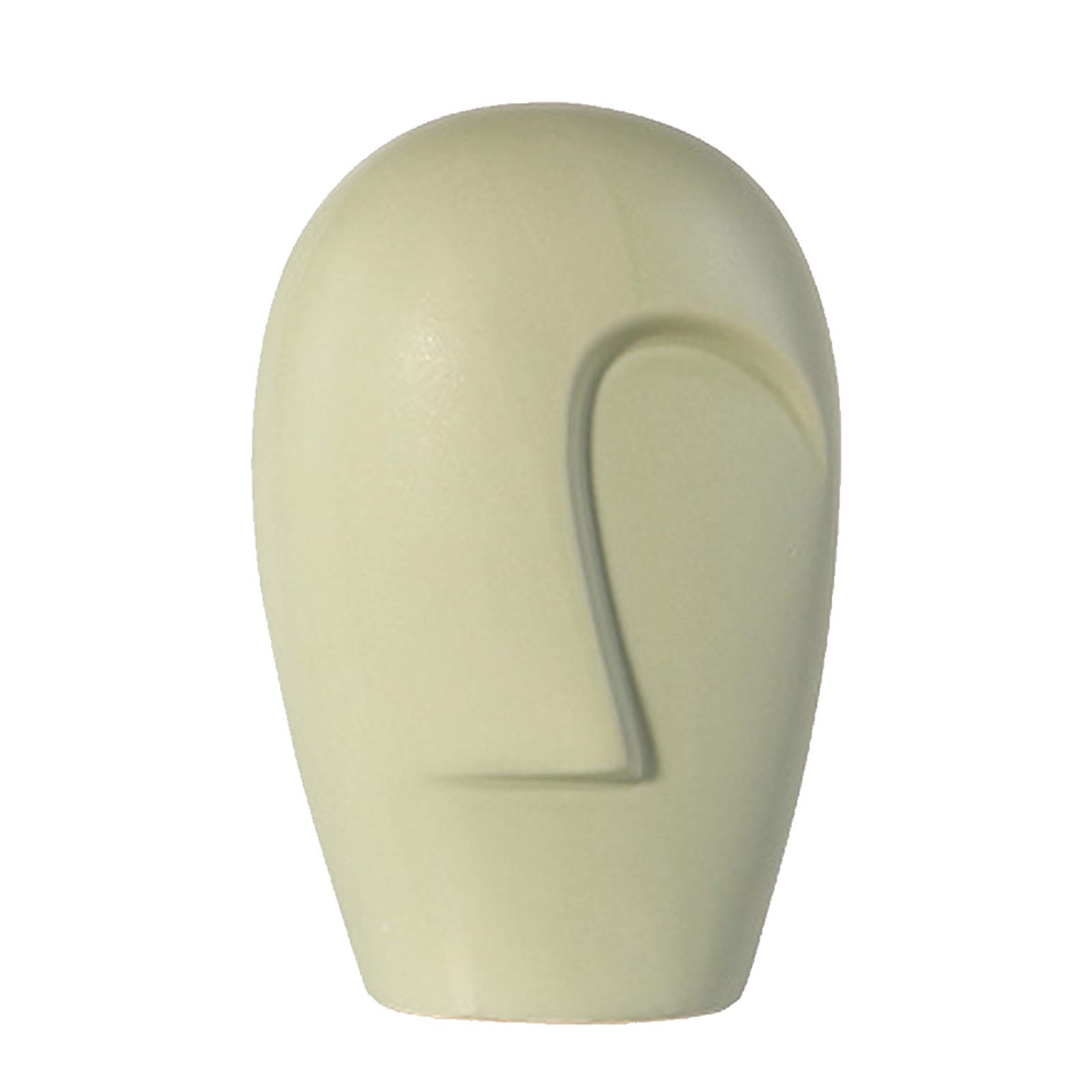 PovKeever Ceramic Face Vase, Head Vase & Body Vase - Modern Floral Sculpture for Flowers & Plants - Elegant Home Decor Centerpiece for Living Room, Dining Table & Office Desk