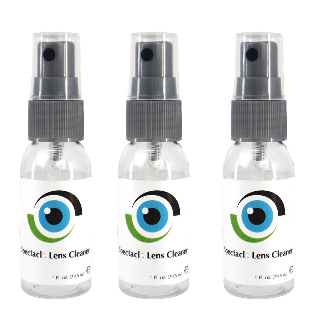Leader Liquid Lens Cleaner – 3 Pack (29ml/1 Fl oz Each) | Alcohol-Free Eyeglass & Camera Lens Cleaning Spray | Safe for All Coatings | Perfect for Glasses, Sunglasses, Binoculars & Camera Lenses | Ideal for Travel, Office & Outdoor Use