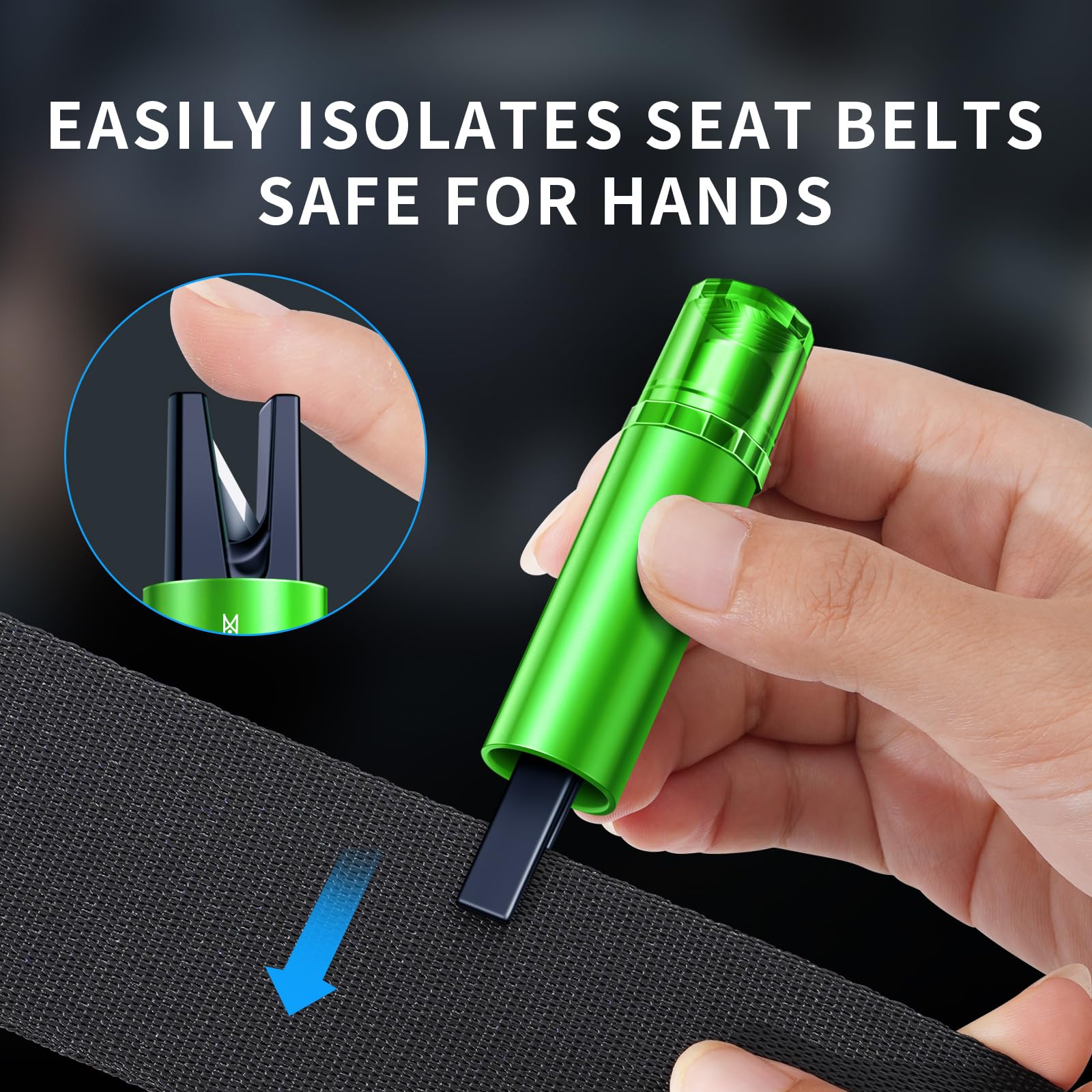 Emergency Car Window Breaker & Seat Belt Cutter - Compact Safety Hammer Tool for Vehicle Escape | Essential for Car Emergency Kits, Roadside Safety & Accident Survival Scenarios