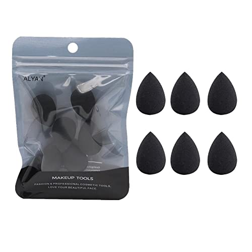 Lbaby 6PCS Mini Makeup Sponge Set - Small Beauty Blender for Foundation, Powder, Concealer, Highlighter & Eyeshadow - Soft Cosmetic Sponges for Flawless Makeup Application - Perfect for Travel & Professional Makeup Kits
