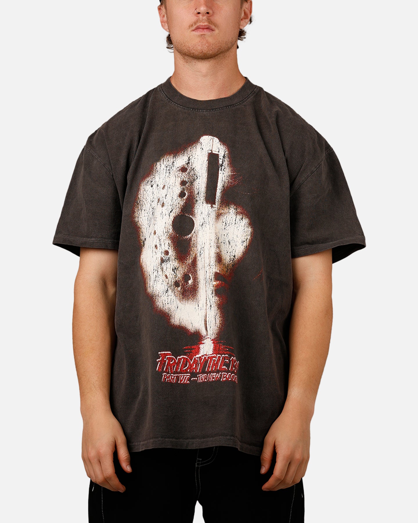 Friday The 13th Part VII 'Horror Classics' The New Blood Heavyweight T-Shirt - Vintage Horror Movie Tee for Men & Women - Perfect for Halloween, Horror Conventions & 80s Movie Nights
