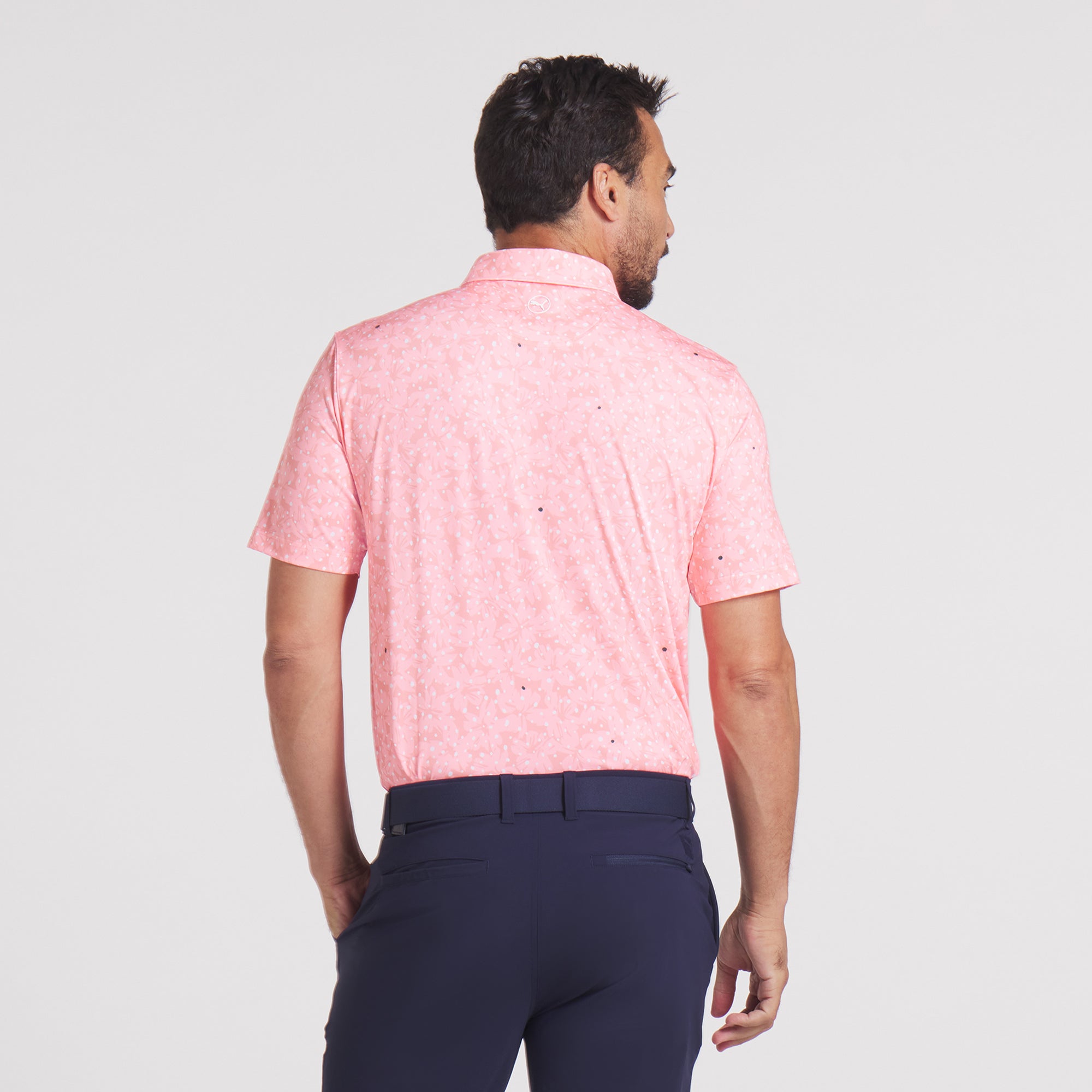 MATTR Bloom Field Golf Polo Shirt for Men - Breathable, Moisture-Wicking Performance Golf Shirt - Perfect for Golf Course, Clubhouse & Casual Wear