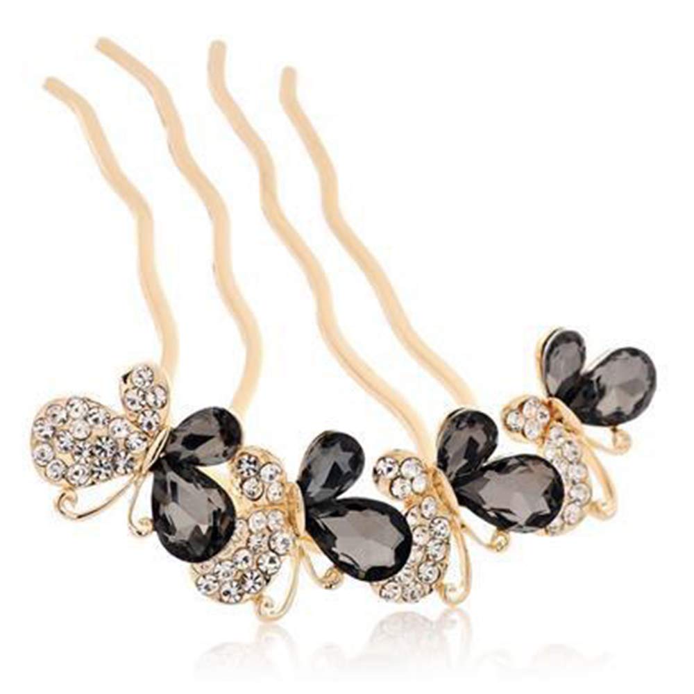 Elegant Crystal Rhinestone & Pearl Hair Combs for Women - Bridal Wedding Hair Accessories for Brides, Bridesmaids & Party - Perfect for Weddings, Proms & Special Occasions