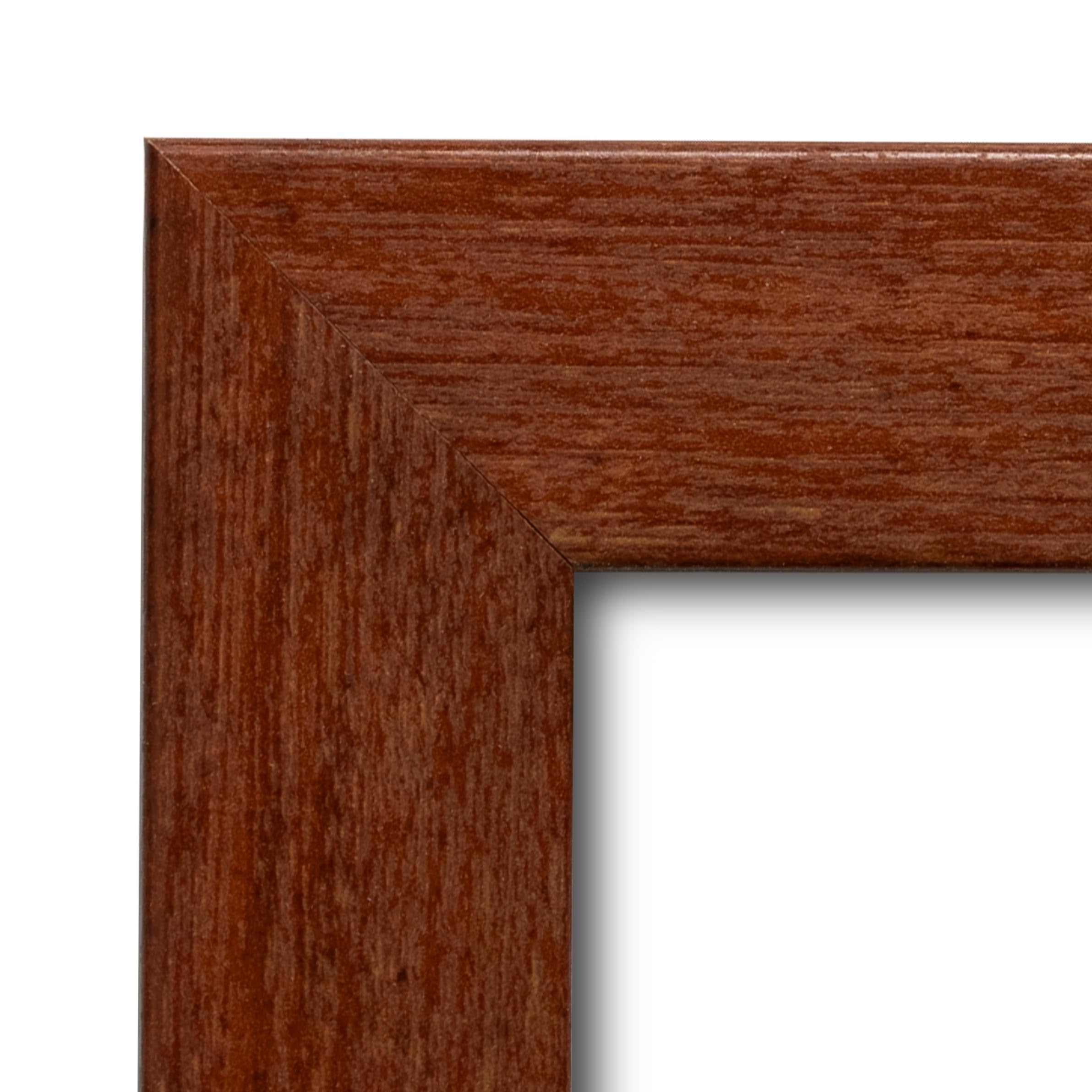 24x32 Inch Walnut Brown Wood Picture Frame - 1.25