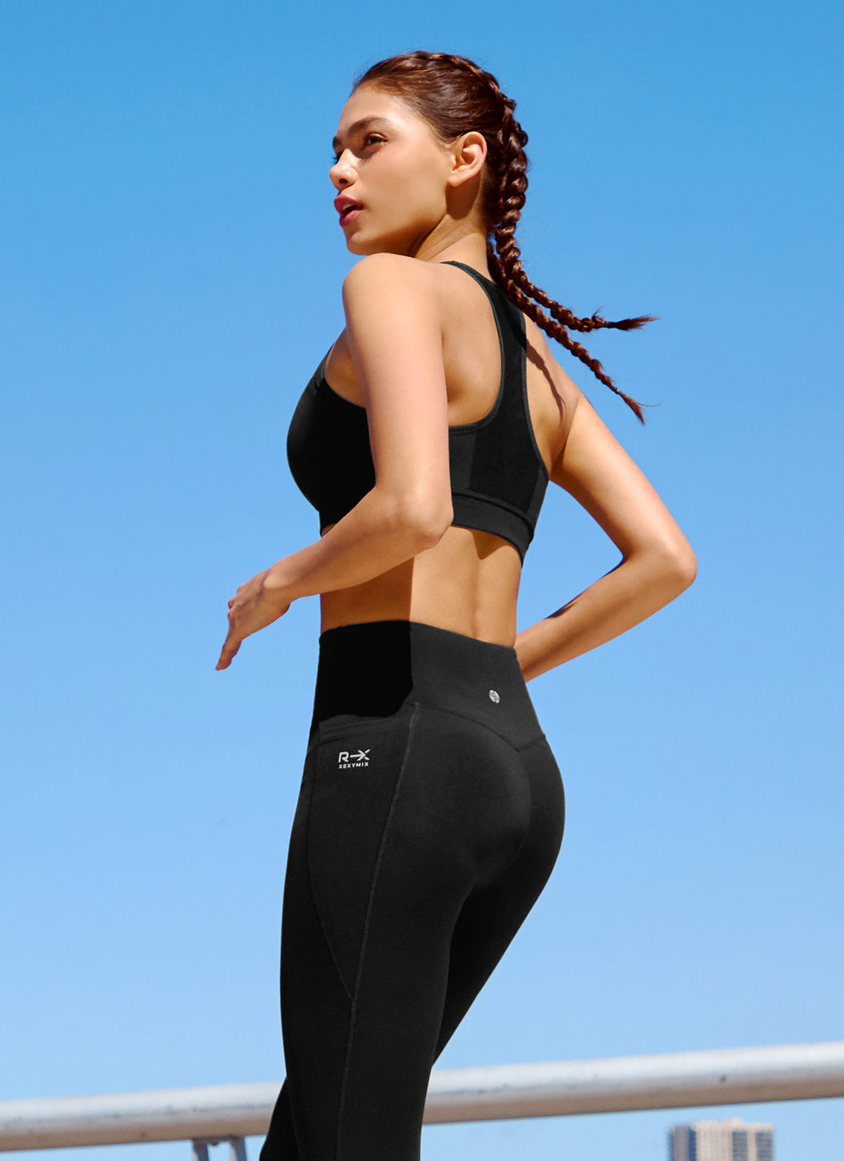 RX Black Label 360N High Support Sports Bra Top for Women - Comfortable Workout & Yoga Activewear for Running, Gym & Fitness Training