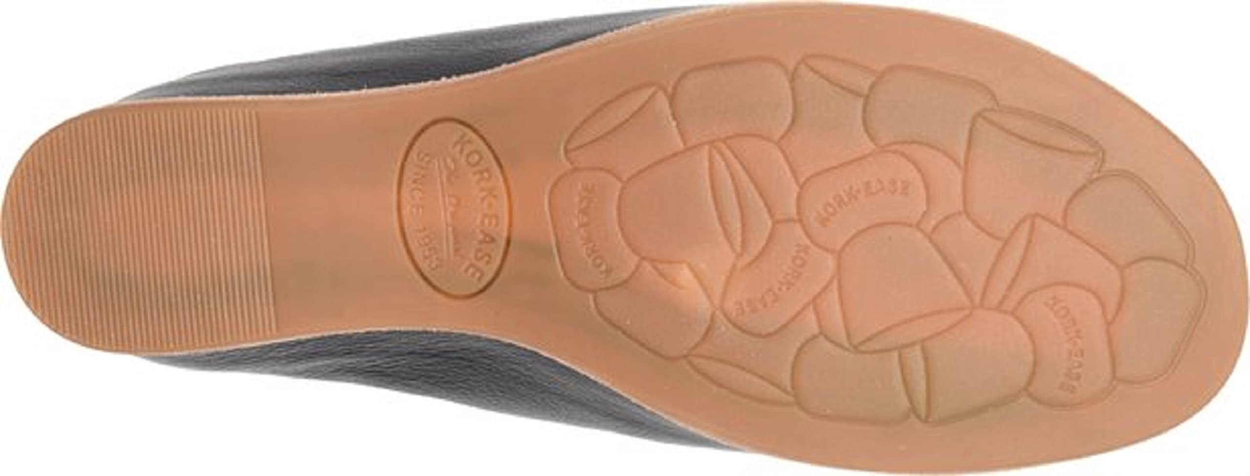 KORK-EASE Women's Slip-On Leather Clog Flats with Comfort Cushioned Footbed - Stylish & Comfortable Shoes for Casual Wear, Work, and Everyday Outfits