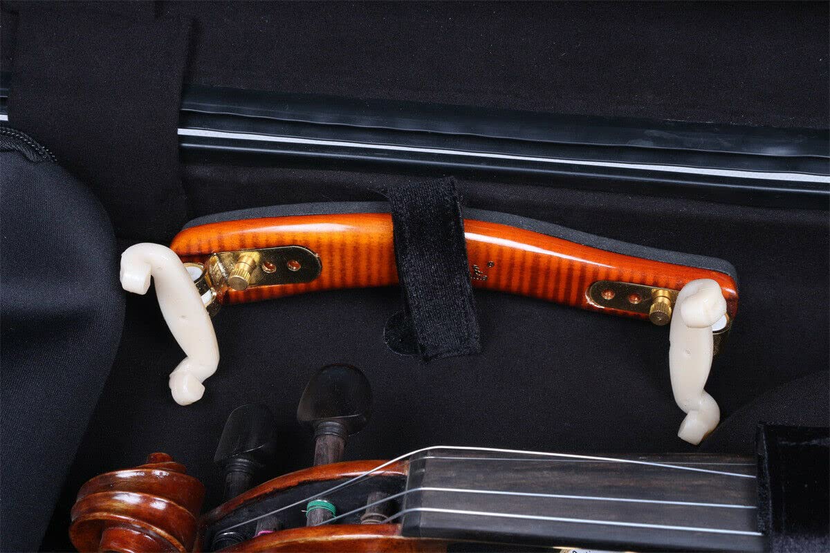 Premium 4/4 Violin Case - Mixed Carbon Fiber Hard Shell with Sheet Bag, Top Handle & Adjustable Shoulder Strap | Durable Violin Protection for Travel, School & Professional Use