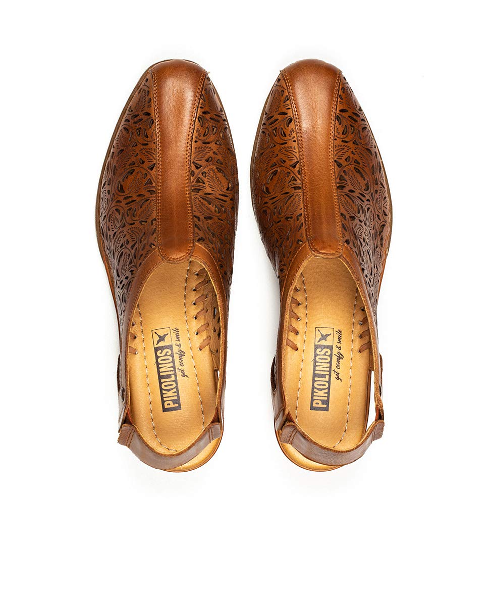 PIKOLINOS Women's Leather Heels - Comfortable & Stylish Roman Sandals for Dressy Occasions, Weddings & Evening Events