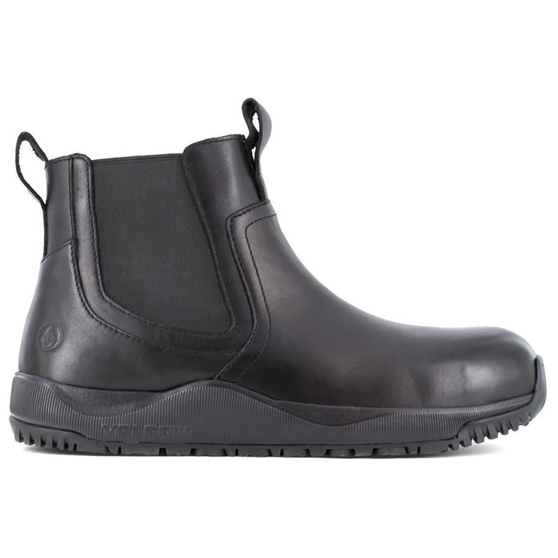 Street Shield Composite Toe Slip On Work Boots - Black Safety Shoes for Men | OSHA Compliant, Lightweight & Comfortable for Construction, Warehouse & Outdoor Work