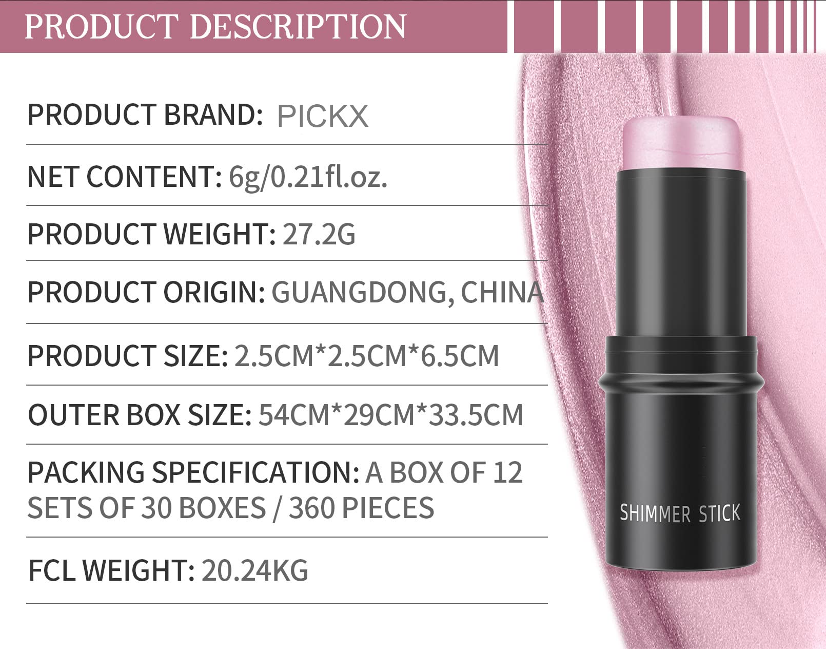 Long Lasting Shimmer Highlighter Stick & Blush Stick Set for Lips, Cheeks & Contour - Moisturizing Makeup Sticks for Mature Skin & Older Women, Brightening Face Cosmetics (03 Brighten) - Perfect for Everyday Glow & Special Occasions