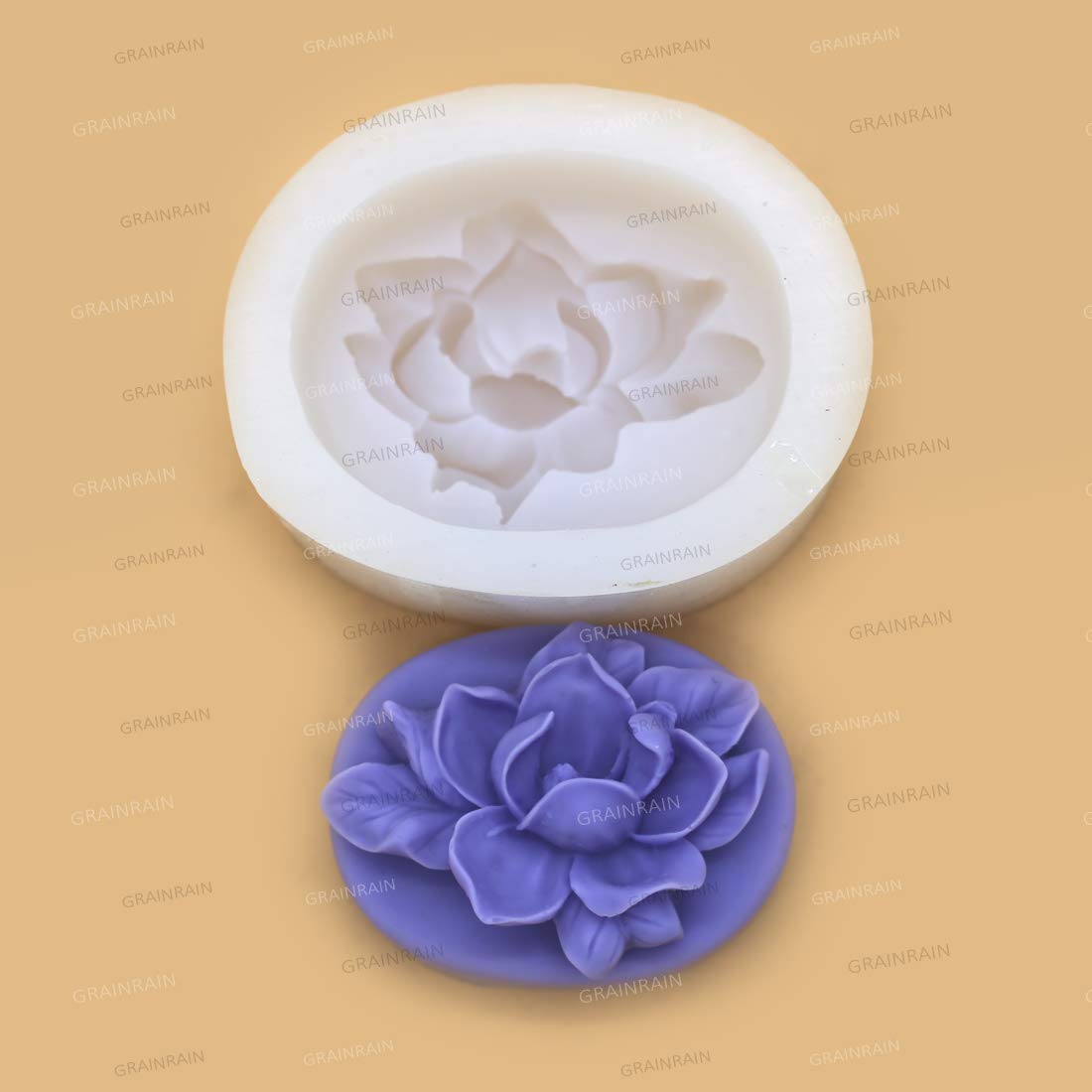 Premium Silicone Soap Molds for DIY Handmade Soap Making - 6 Cavity Craft Art Soap Molds (14284) - Perfect for Homemade Soaps, Wedding Favors, and Bathroom Decor
